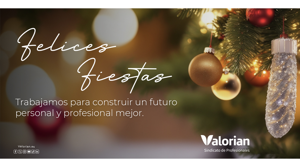 Valorian te desea felices fiestas