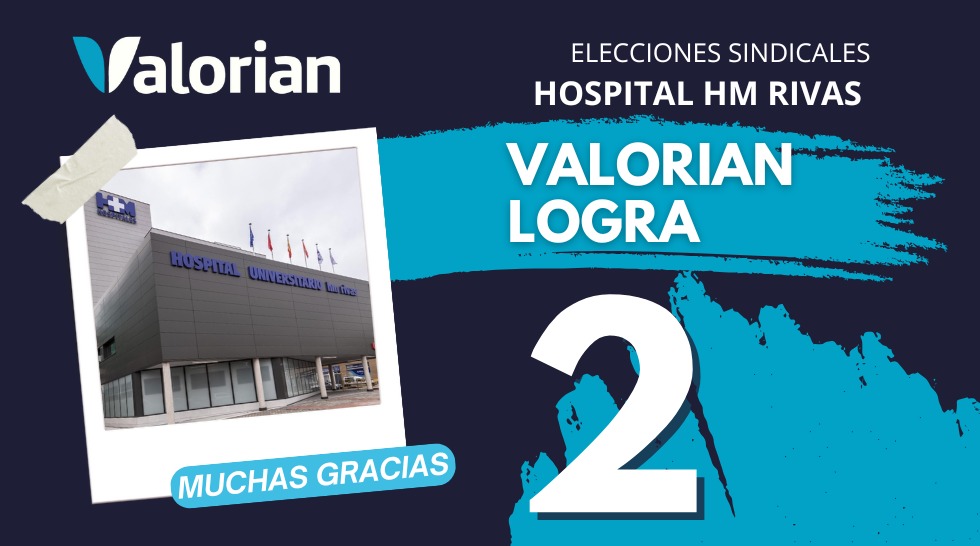 Valorian obtiene 2 delegados/as en las EESS del Hospital HM Rivas