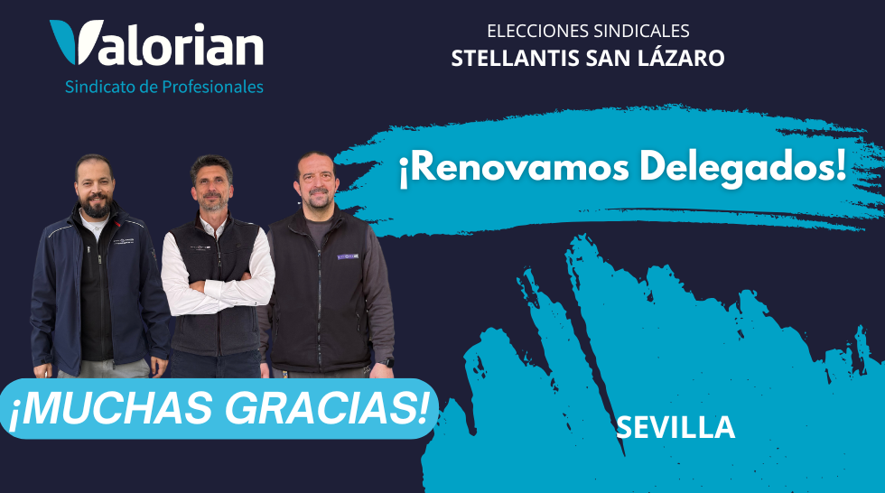 Renovamos 3 delegados en Stellantis San Lázaro de Sevilla