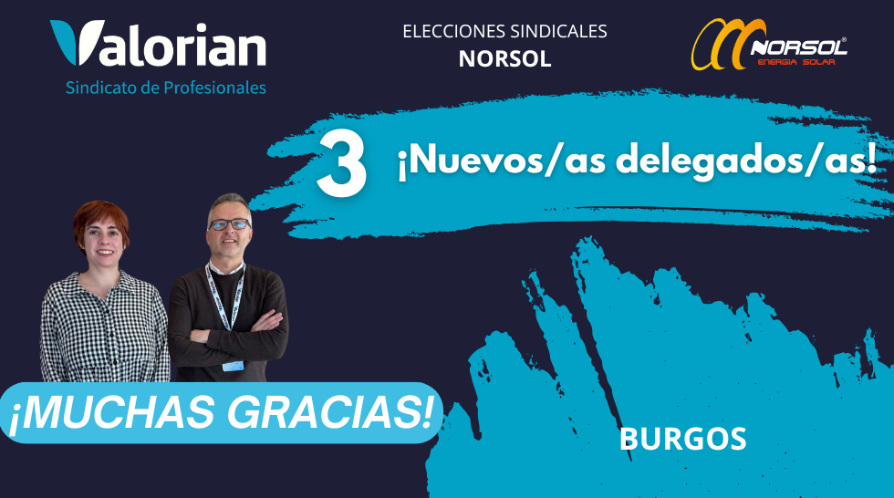¡Logramos representación en una nueva empresa, Norsol en Burgos!