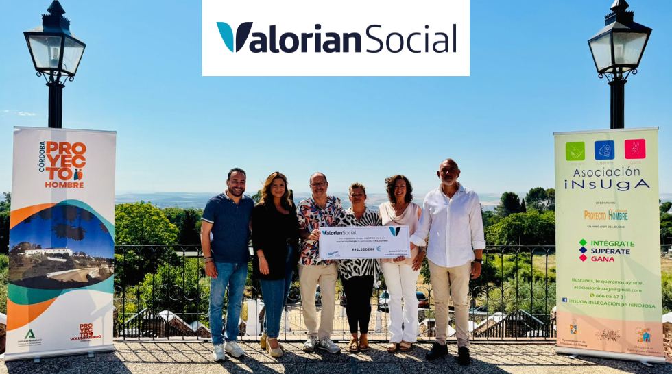 Hacemos entrega de un cheque solidario a Proyecto Hombre Insuga del Valle de los Pedroches