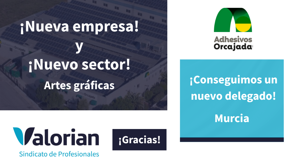 ¡Conseguimos representación en Adhesivos Orcajada de Murcia!