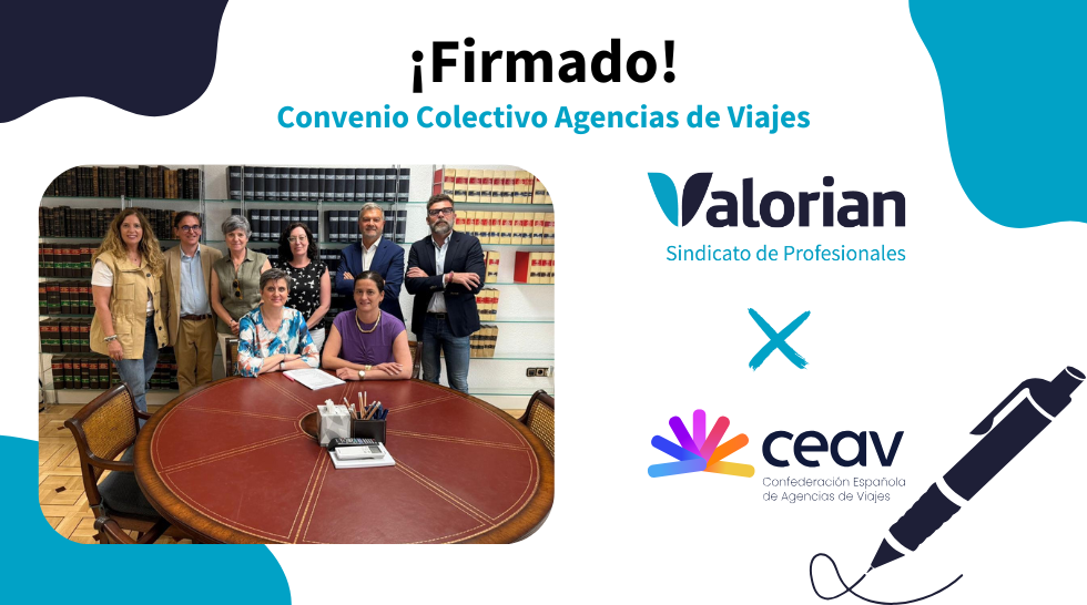 ¡Firmado acuerdo Convenio Colectivo Agencia de Viajes!