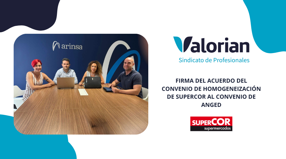 ¡Firmamos el acuerdo del convenio de homogeneización de Supercor al convenio de ANGED!