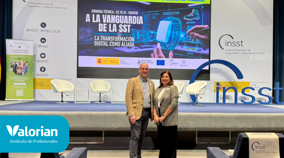 Valorian en la jornada “Trabajos seguros y saludables en la era digital”