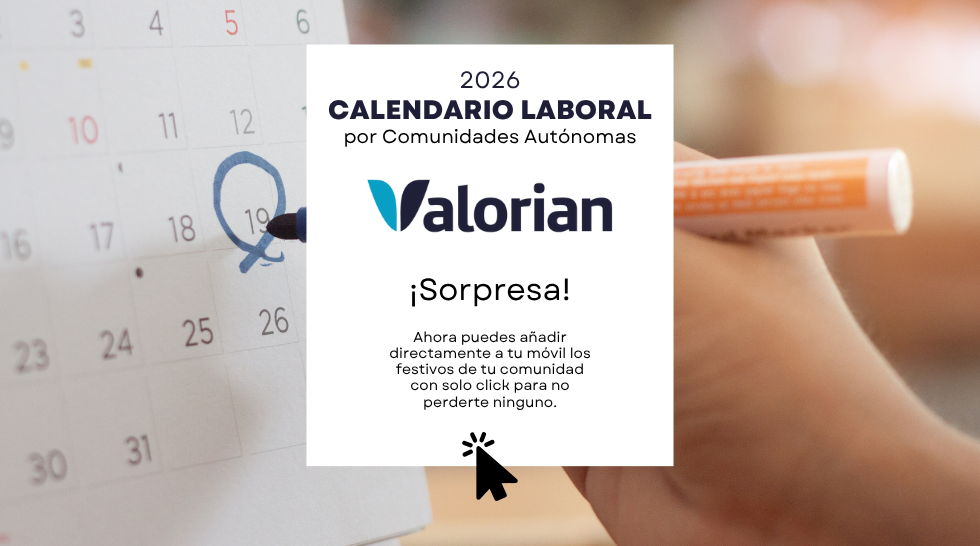 ¡Ya disponible el calendario laboral 2026!