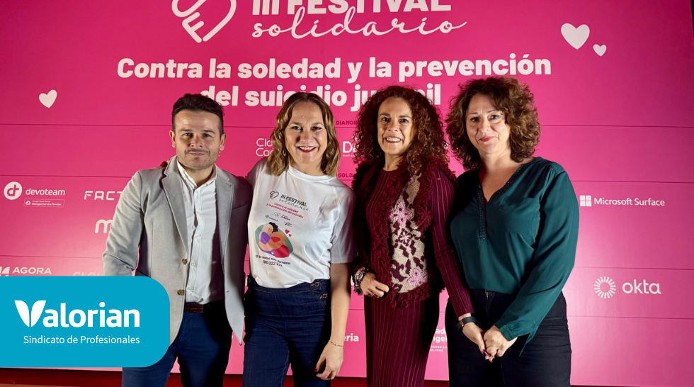 Valorian, organización invitada al III Festival Solidario contra la Soledad y la Prevención del Suicidio “La salud mental de nuestros jóvenes”.